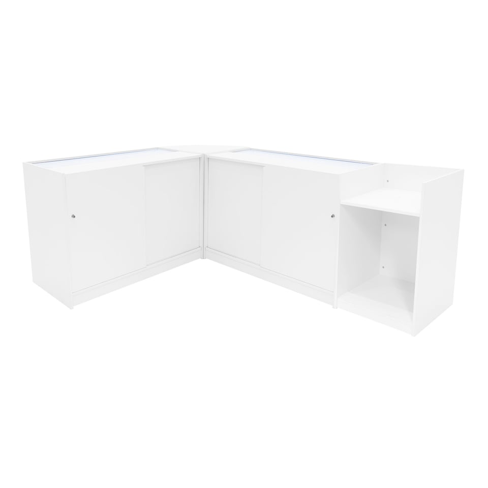 image 1 of Vega LED Shop Counter Set K1200, C1200, TB60 & CM60 - White