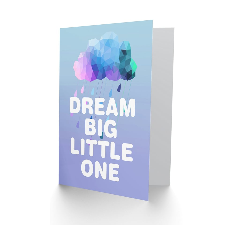 image 1 of Dream Big Little One Graduation New Job Card