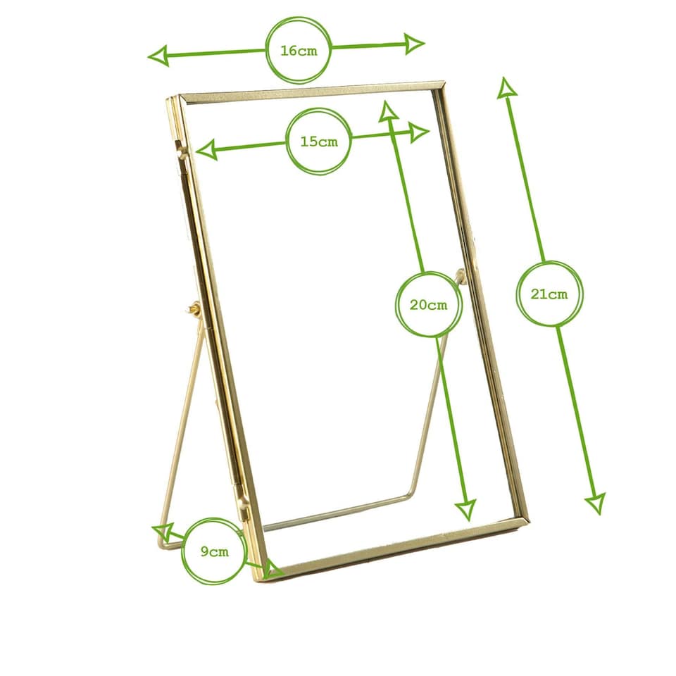 image 1 of Nicola Spring Standing Metal Photo Frames - 6" x 8" - Gold - Pack of 5 | Gold | White | One Size