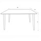 image 7 of Core Products Aspen Dining Set - Rectangular Table and Four Brown Fabric Upholstered Chairs, H75.0cm x W80.0cm x L120.0cm Brown