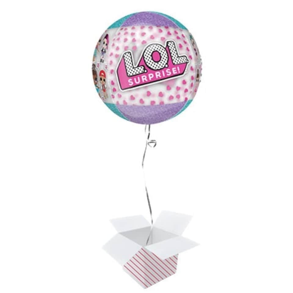 LOL Surprise Orbz Foil Helium Balloon - Inflated Balloon in a Box