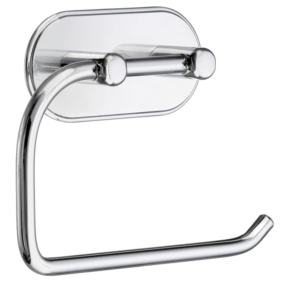 image 1 of BESLAGSBODEN Chrome Self Adhesive Bathroom Toilet Roll Holder