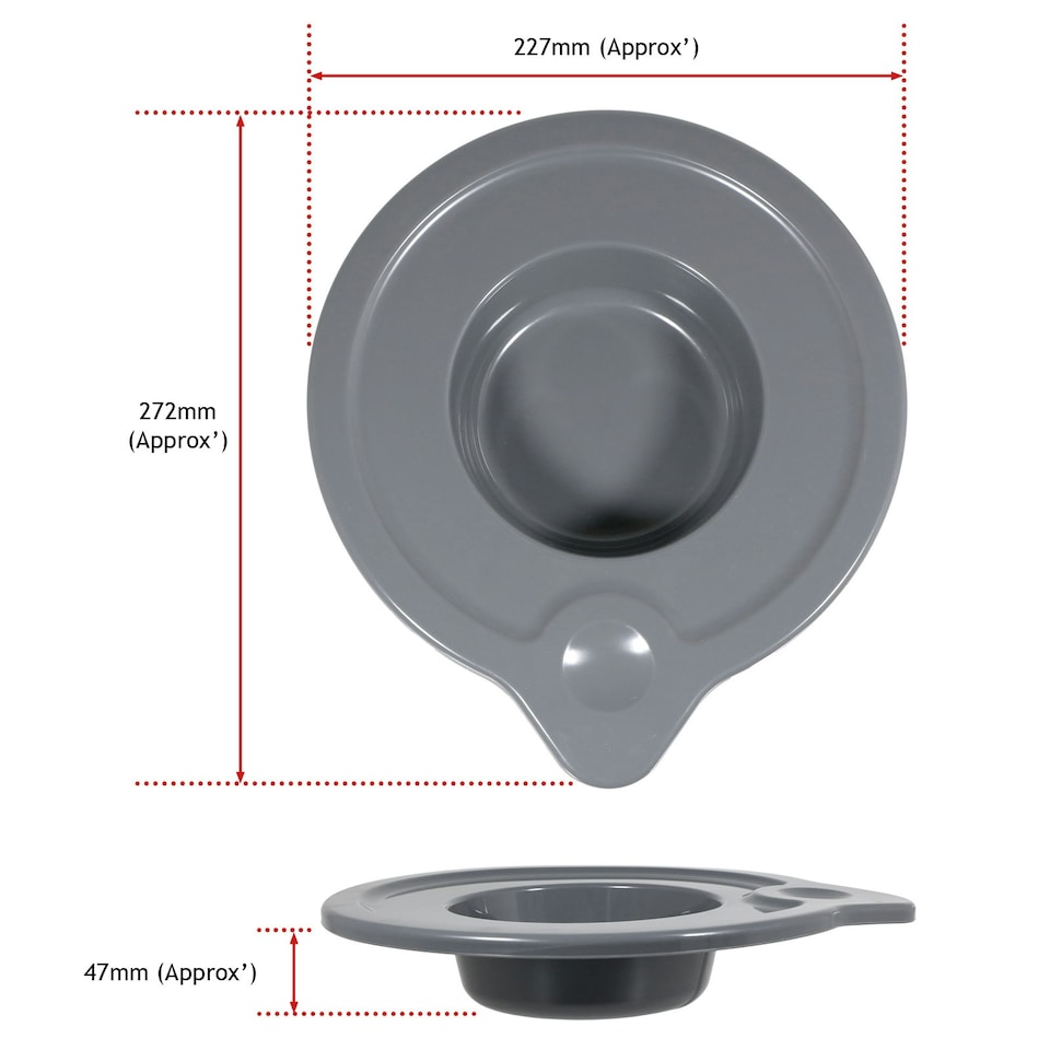 image 1 of SPARES2GO Bowl Cover for KitchenAid Glass K5GB 4.7L 4.8L litre 5quart Mixing Lid 5KSM5GBS