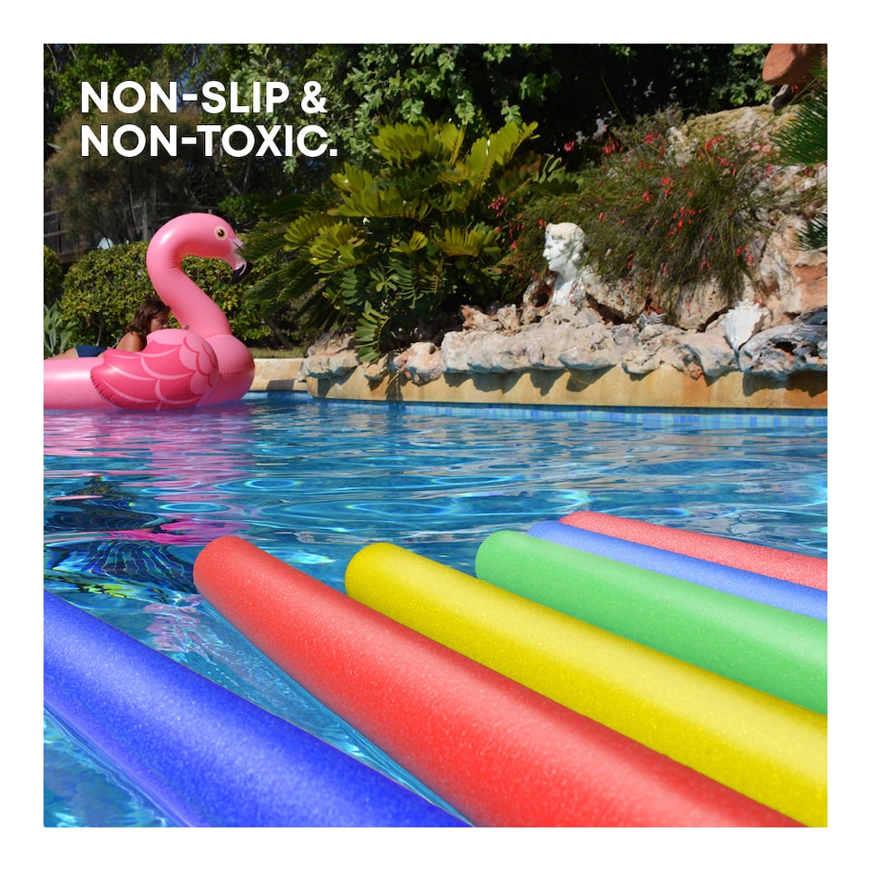 image 1 of Splash Swimming Pool Noodles Set of 2 Foam Floats for Kids Adults