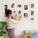 image 4 of 10 Pc Modern Photo Frame Set Wall Mountable and Freestanding Gallery | White | White | Not provided