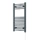 image 1 of Zennor - Anthracite Electric Towel Rail H800mm x W400mm Curved 200w Standard