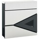 image 1 of HOMCOM Modern Wall Mounted Post Box, Weatherproof Letterbox with Lock Black