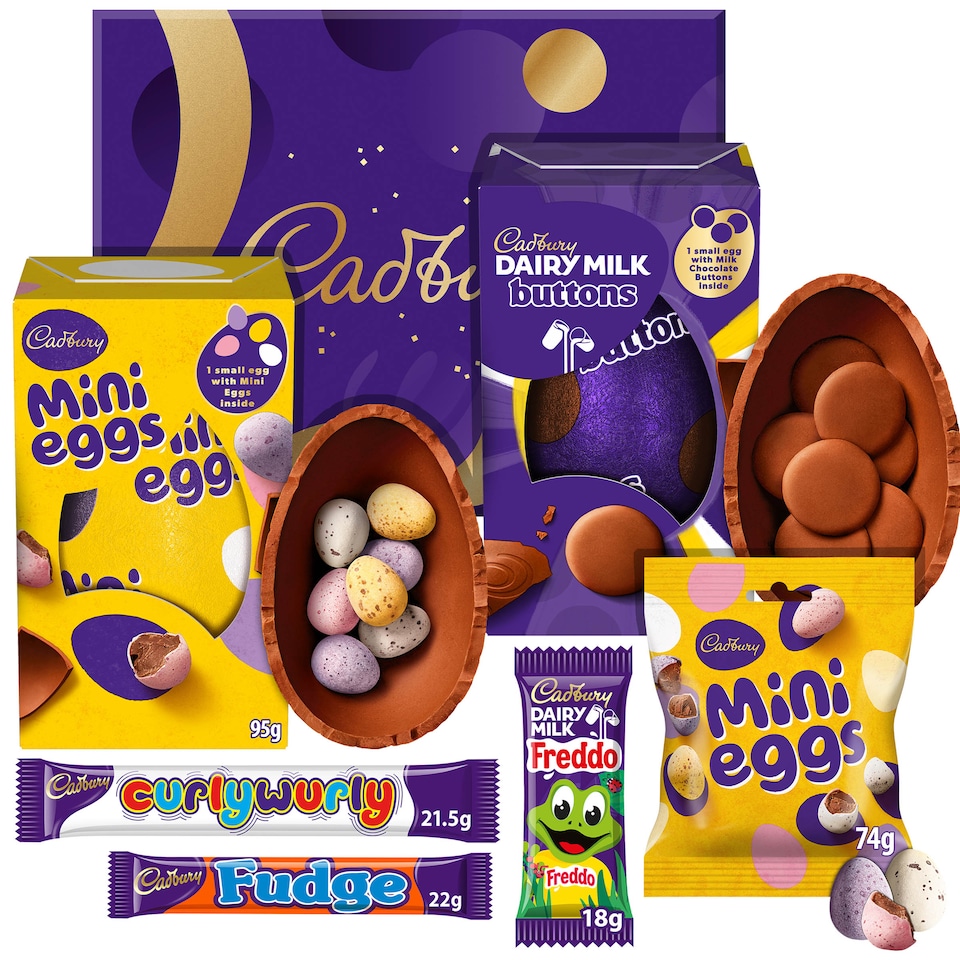 image 1 of Cadbury Chocolate Easter Eggs Gift Bundle