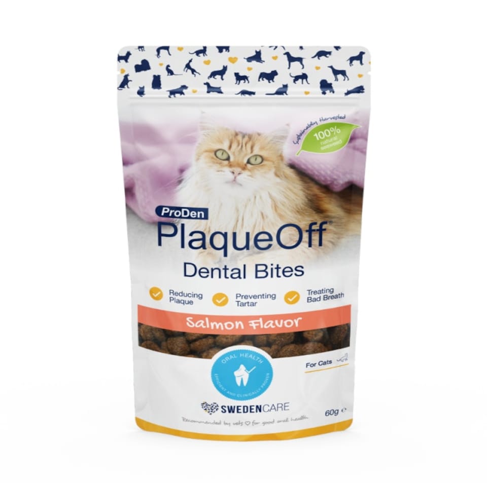 Proden Plaqueoff Dental Bites Cat Salmon (60g)