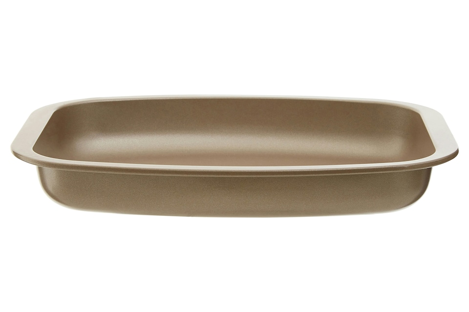 image 1 of Orsina BPA Free 26cm Roasting Pan, Champagne Finish Roasting Dish For Kitchen, Elegant  Roasting Pan For Baking