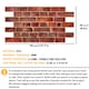 image 8 of NOVECRAFTO 3D Brick Effect Wall Panels – 6 PVC Sheets, Covers 29.76 sq ft (2.76 sqm), 96x48cm Each – Red Faux Brick Look, Easy DIY Wall Cladding Red