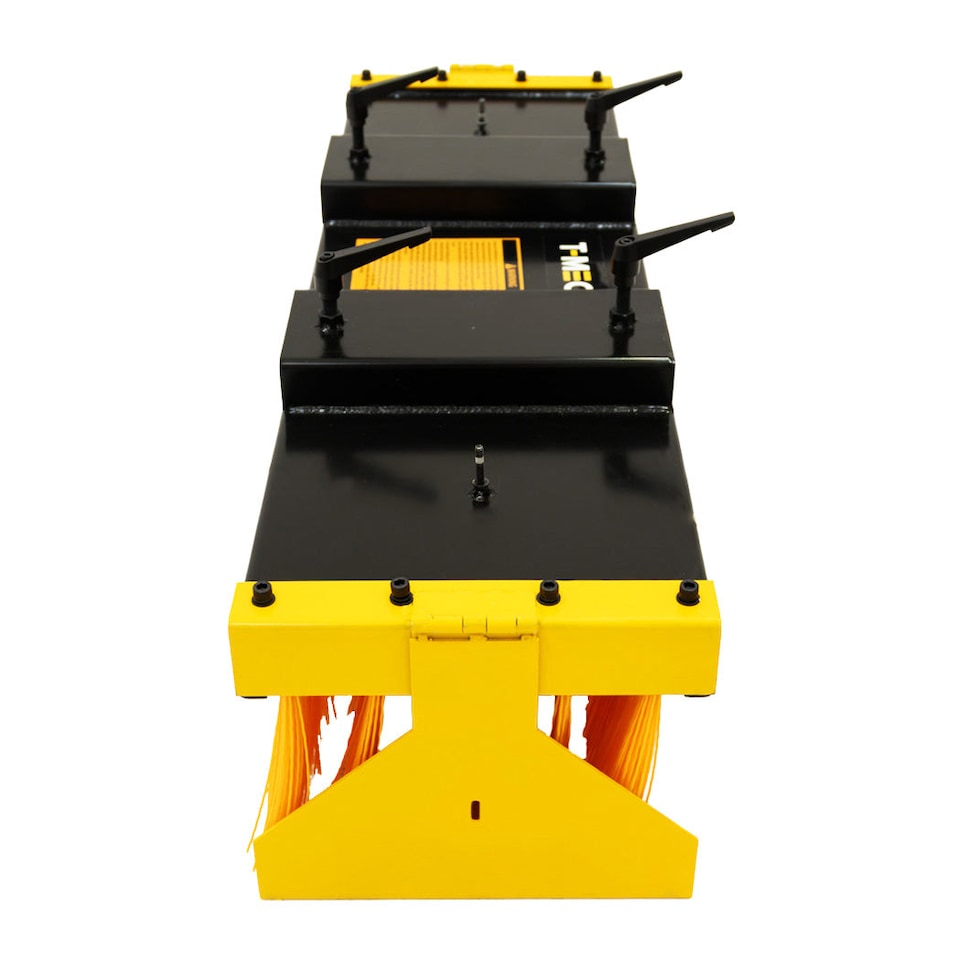 image 1 of Forklift Sweeper Brush With Stands