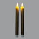 image 2 of Luxe Collection Natural Glow Ribbed Taper Candles - Wax - L2 x W2 x H24 cm - Sage