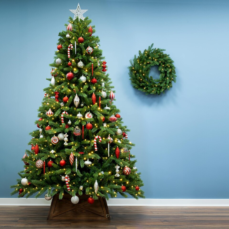 image 1 of Christmas Tree World  12ft/360cm Ultra Devonshire - Multicolour/Warm White LEDs