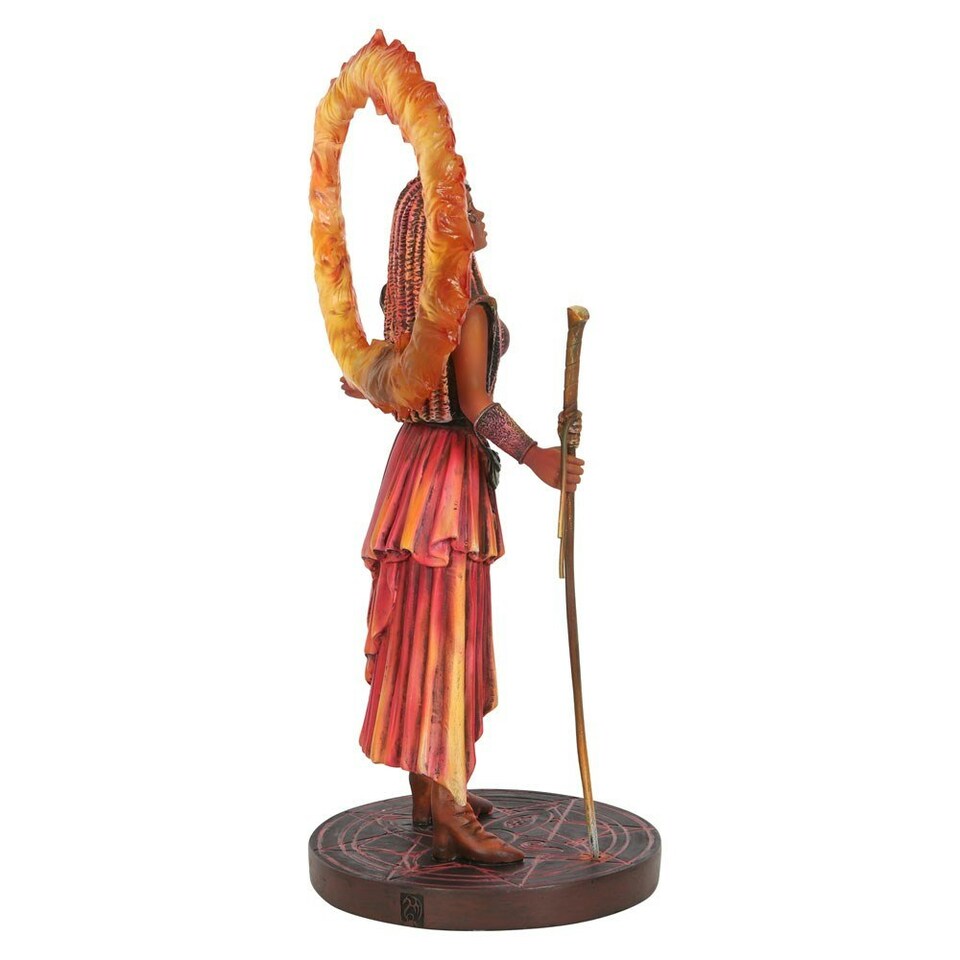 image 1 of Anne Stokes Fire Elemental Sorceress Collectable Figurine - Multicoloured - One Size