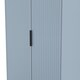 image 5 of Menai Tall Double Wardrobe in Denim Blue (Ready Assembled) | Blue | Denim Blue