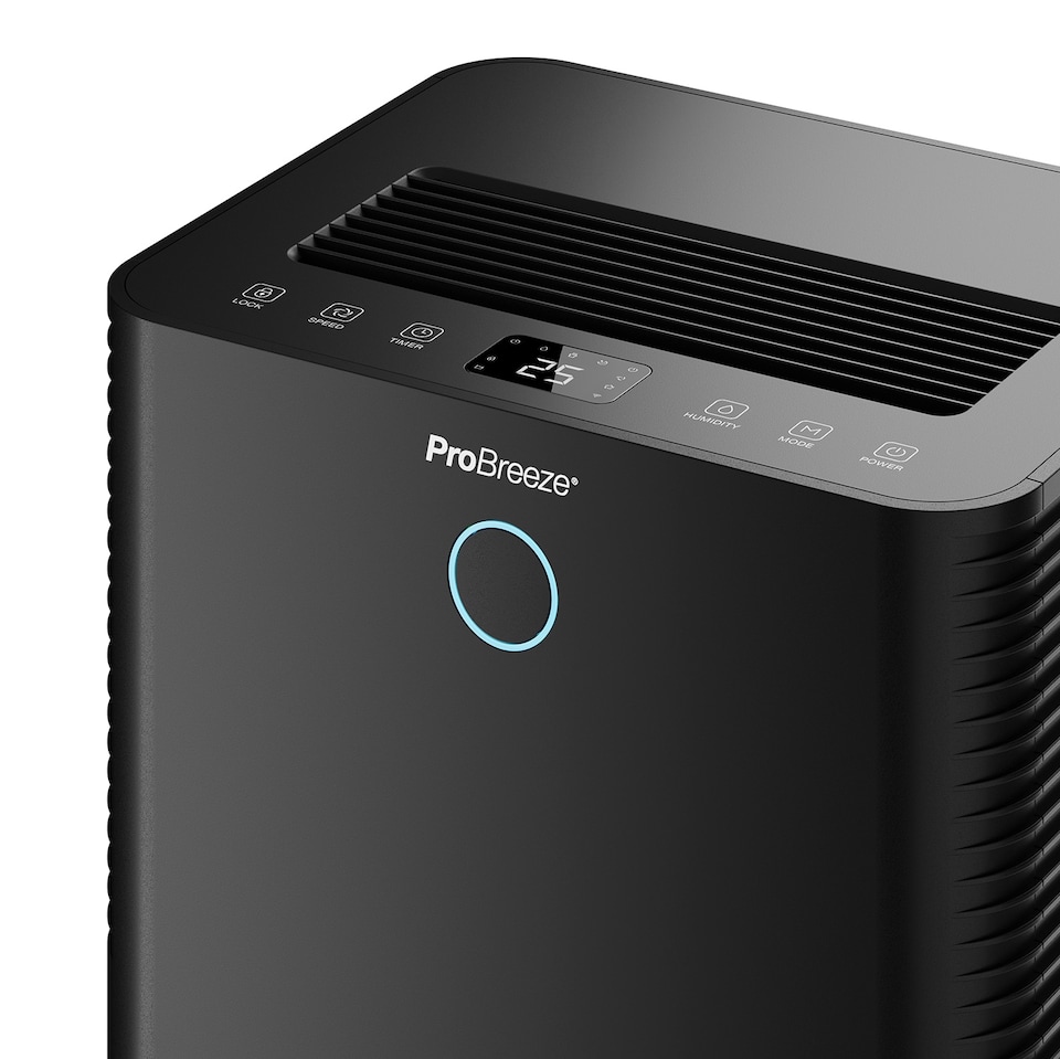 image 1 of Pro Breeze OmniDry 20L Dehumidifier with Smart App Control - Black