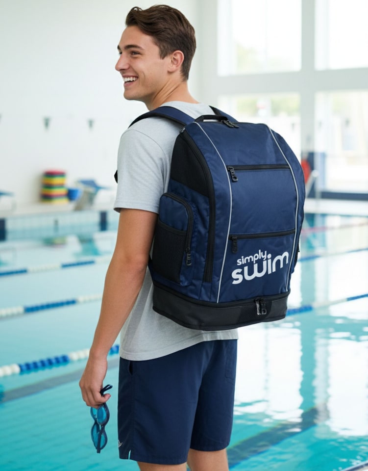 image 1 of Simply Swim Premium Backpack 40L - Navy