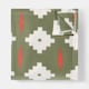image 1 of OHS Geo Print Polar Fleece Throw Blanket Lightweight Bedspread | Multi | Olive