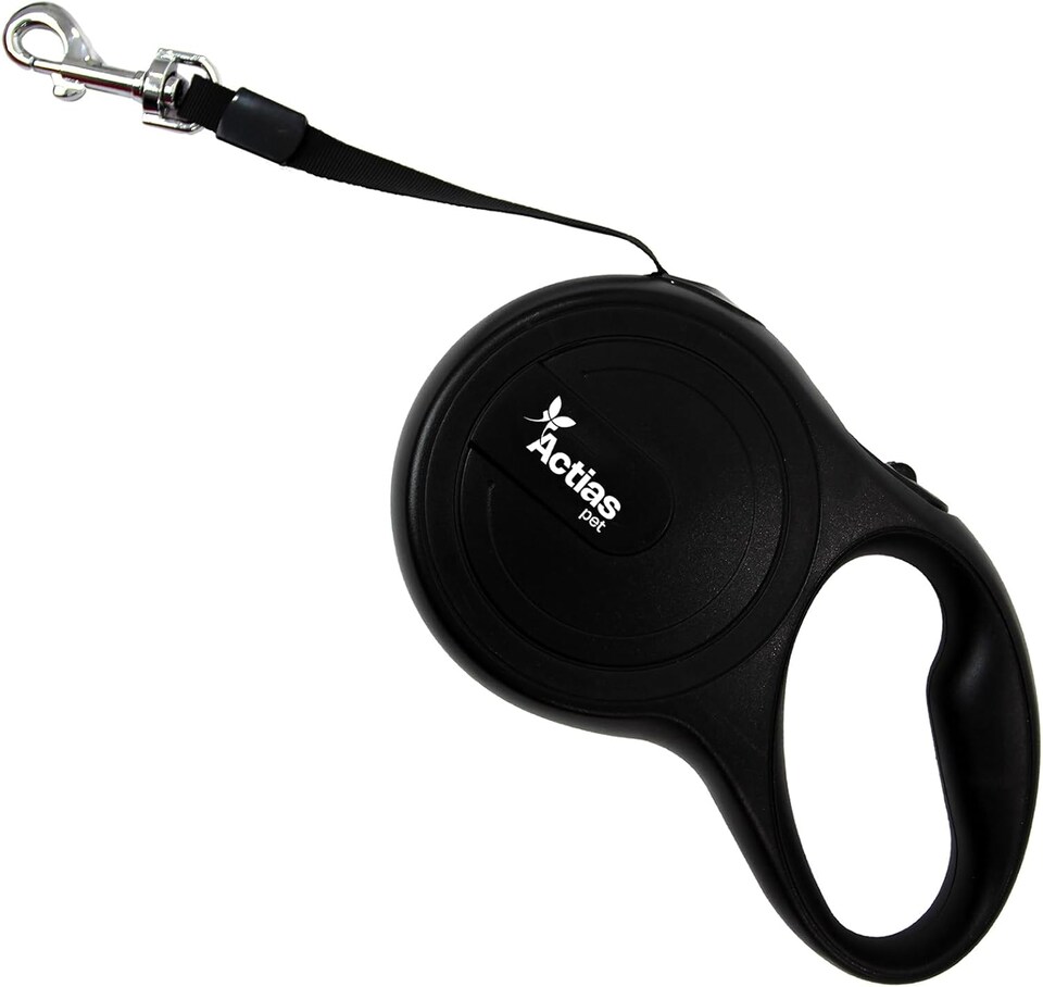 image 1 of Actiaspet Retractable Dog Lead Training Pet Leash 5m Max 50kgs Extendable (Black)