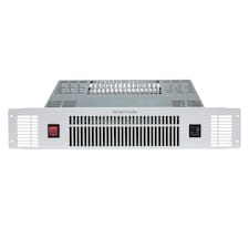 SIA 2kW Stainless Steel Slimline Electric Kitchen Plinth Heater In White - PLH3