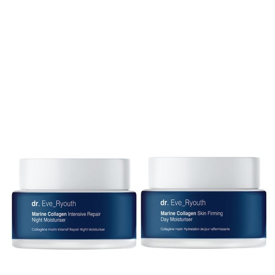 image 1 of Dr. Eve_Ryouth Marine Collagen Skin Firming Day Moisturiser 50ml + Marine Collagen Intensive Repair Night Moisturiser 50ml