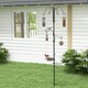 image 6 of Pawhut Bird Feeding Station Kit Wild Bird Feeder Pole w/ 6 Hooks 4 Prong Bases