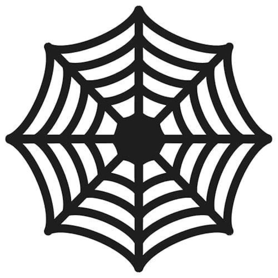 image 1 of Spider Web Black Halloween Paper Table Placemats - Pack of 4 Black