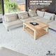 image 4 of NOVECRAFTO Vinyl Floor Tiles Self Adhesive – 12x24in Peel and Stick Rectangular Flooring for Kitchen, Bathroom & Living Room – White Terrazzo Look with Flecks White | 5.57 sqm
