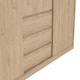 image 9 of Naia Wardrobe with 2 Sliding Doors 1 Door 3 Drawers in Jackson Hickory Oak