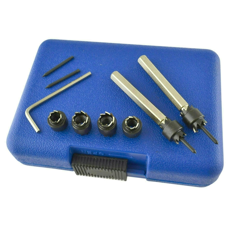 image 1 of 9pc Master Spot Weld Cutter Set Removal Cutting Welding 3/8" & 5/16" Drill TE857