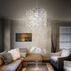 image 2 of Evasione  10 Light Ceiling Pendant Chrome with Crystals, G9