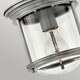 image 2 of Hinkley Hadrian 1 Light Flush Mount Antique Nickel with Glass IP44