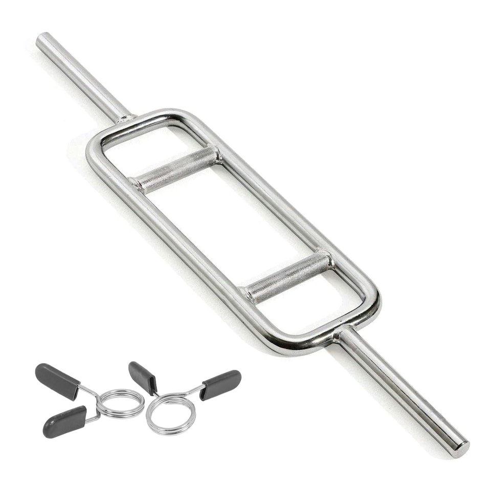 image 1 of Body Revolution Hammer Curl Bar 1" Standard Silver