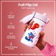image 4 of Leak Proof Kids Water Bottle, Stainless Steel, 400ml (13oz) | Purple | Animal Band | One Size