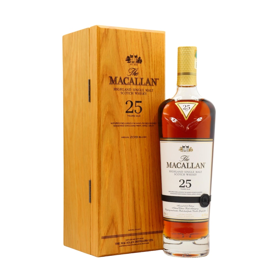 Macallan - Sherry Oak Highland Single Malt 2019 Release 25 year old Whisky