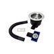 image 1 of Balterley Round Kitchen Sink Strainer Waste with Overflow, Top Fix Installation | Silver | Chrome