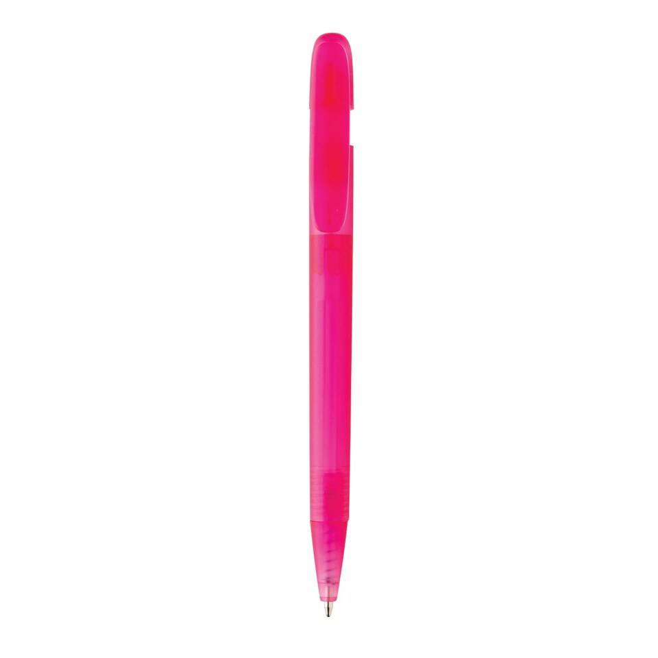 image 1 of XD Collection Devin Transparent Recycled ABS Plastic Pen - Pink - One Size