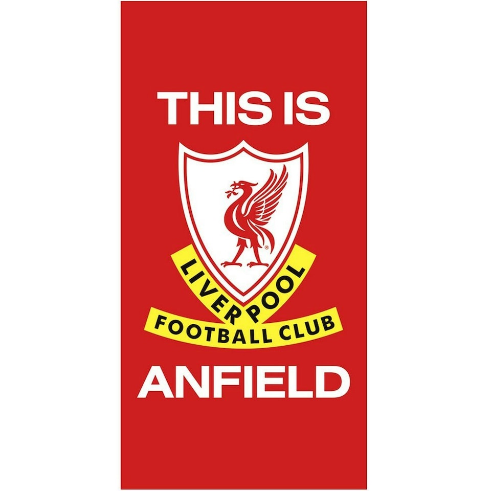 image 1 of Liverpool FC This Is Anfield Beach Towel - Red/White - One Size