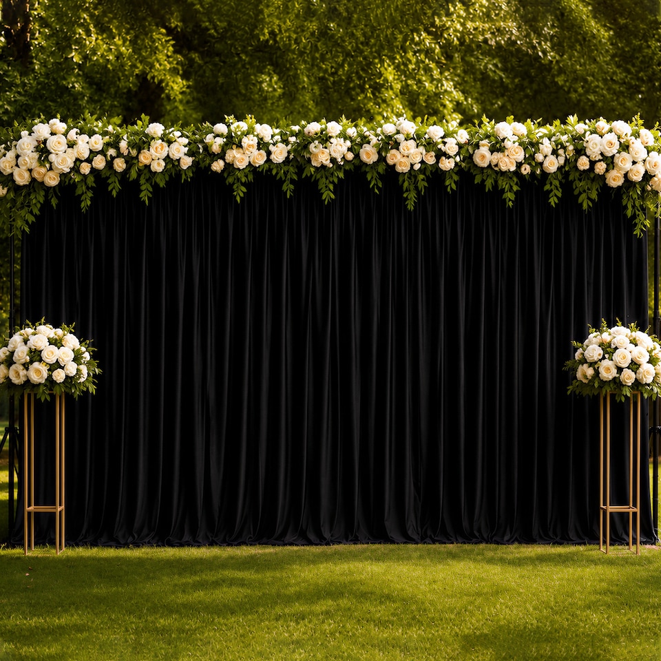 image 1 of 3x6M Velvet Photography Background, 190GSM Polyester Washable Backdrop