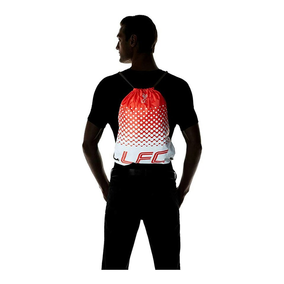 image 1 of Liverpool FC Official Football Fade Design Gym Bag - Red/White - One Size