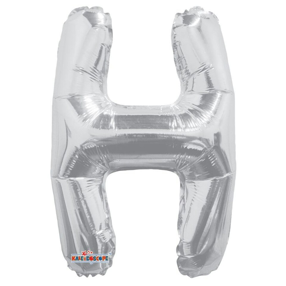 Apac H Letter Foil Balloon - Silver - One Size