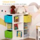 image 3 of HOMCOM Kids Bookcase, 3 Tier Toy Organiser Storage Unit BookShelf with 3 Non-woven Fabric Drawers, Anti-tip Device, for Bedroom, Children's Room, Playroom, White | White