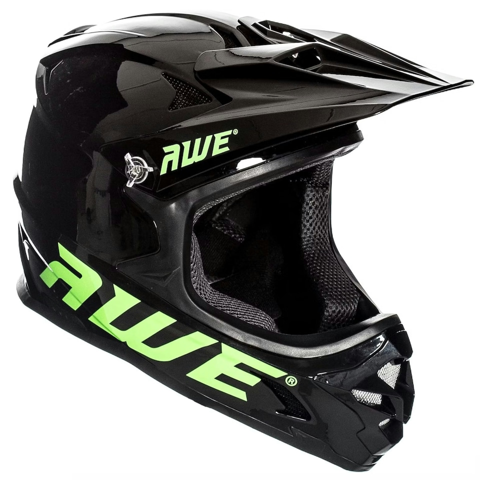 image 1 of AWEBlast BMX/Downhill/Full Face/Enduro Bike Helmet Black Medium 56-58cm Black | M
