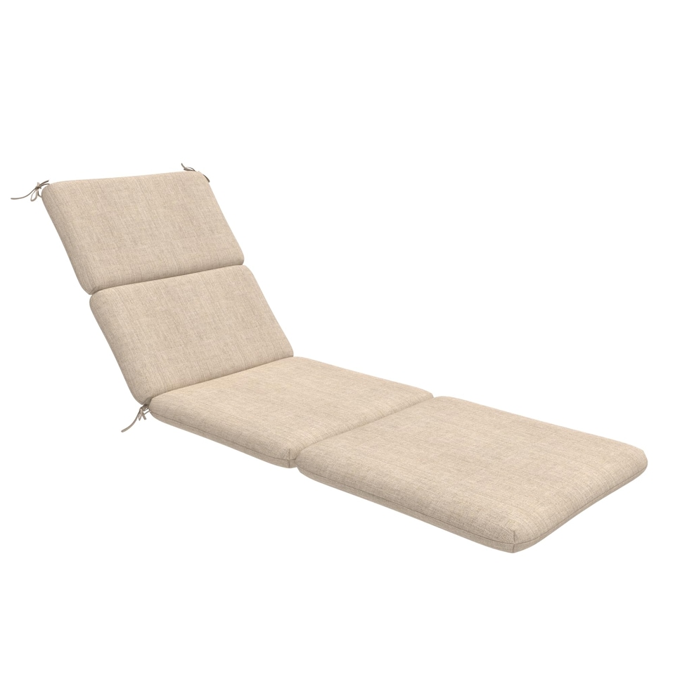 image 1 of Sunbrella Comfortable Rectangle Lounge Chair Cushion Pack of 1, back cushion 22.5 in W x 28 in H x 3 in D, Cast Ash