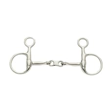 Lorina French Link Hanging Cheek Snaffle - Silver - 6.5in