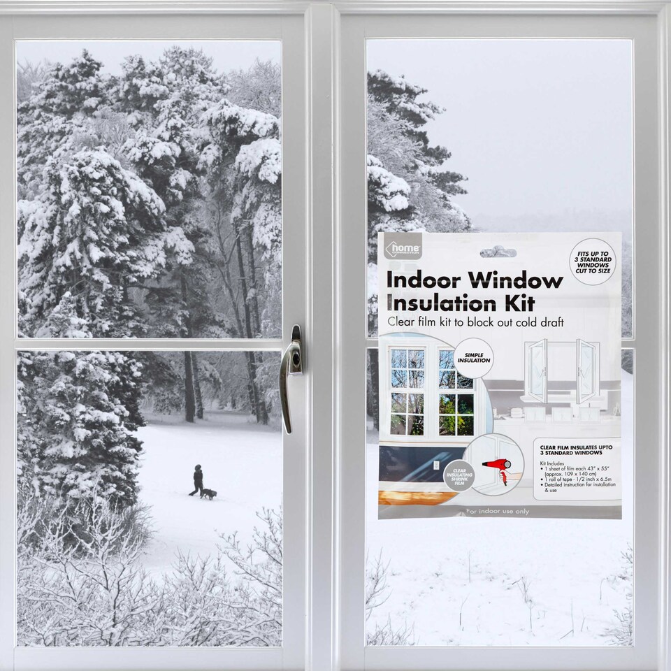 image 1 of PMS Weather Shield Window Insulation Kit - Clear Heat-Shrink Film, One Size