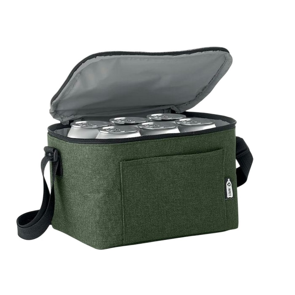 image 1 of MidOcean Cuba RPET Cooler Bag - Dark Green - 14.5cm x 25cm x 15.5cm | Green | 14.5cm x 25cm x 15.5cm
