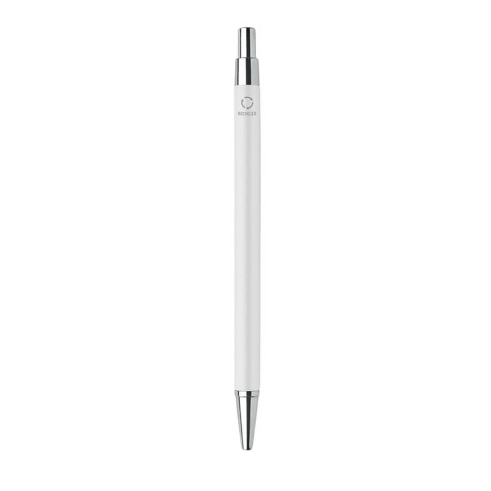 image 1 of MidOcean Dana Recycled Aluminium Ballpoint Pen - White - 14mm x 0.8mm
