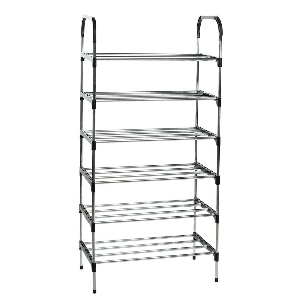Living and Home 6-Tier Stackable Shoe Rack Organizer